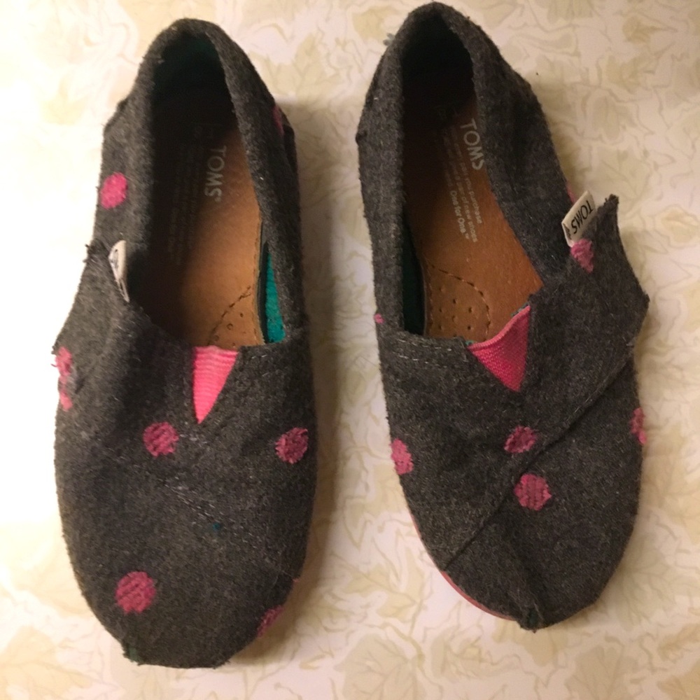 Toms Poka Dot Shoes 8T